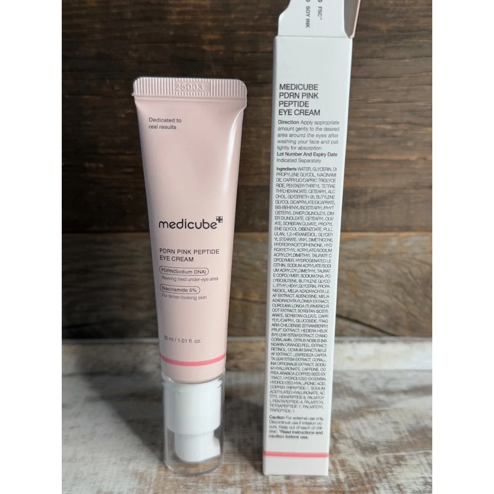 Medicube PDRN Pink Peptide Gel Cream 30ml 1.01oz NIB Exp 2029 MSRP $36